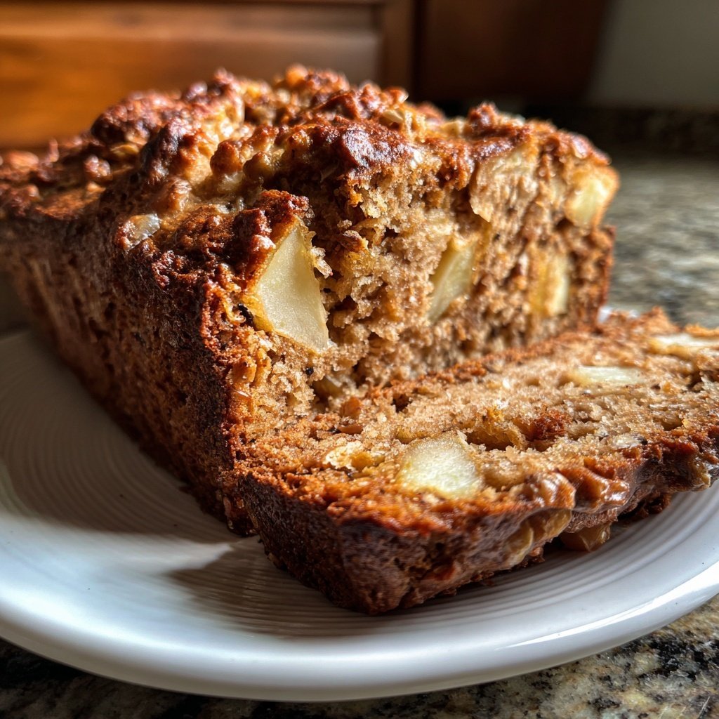 Bananenbrot mit Apfel und Zimt