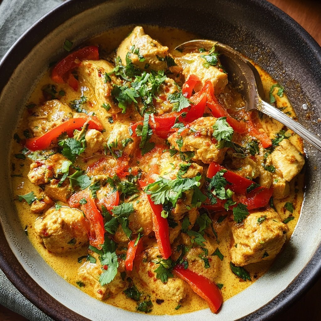 Kalorienarmes Hähnchen Curry