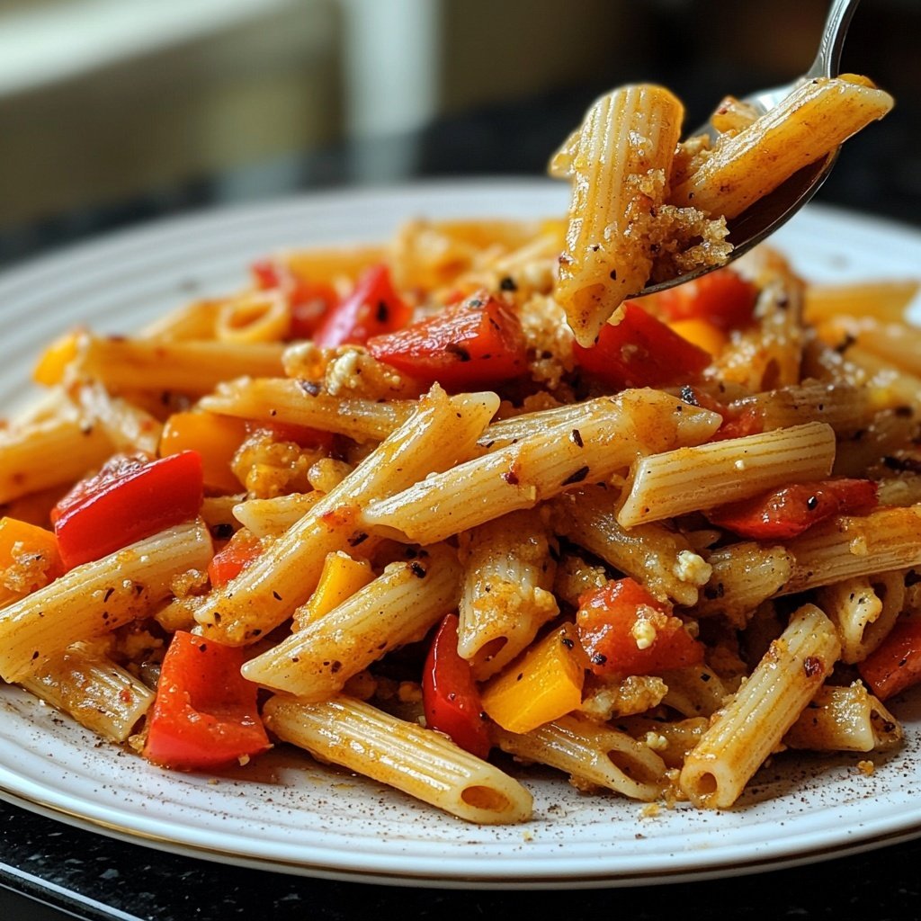 Penne mit Ofengemüse
