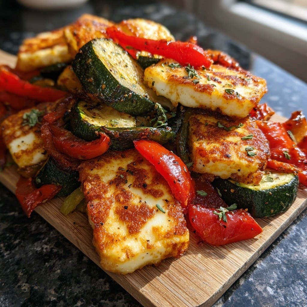 Ofengemüse mit Halloumi