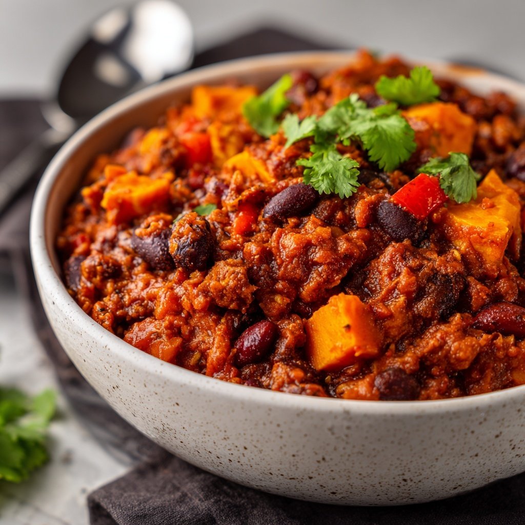 Chili sin Carne mit Süßkartoffel