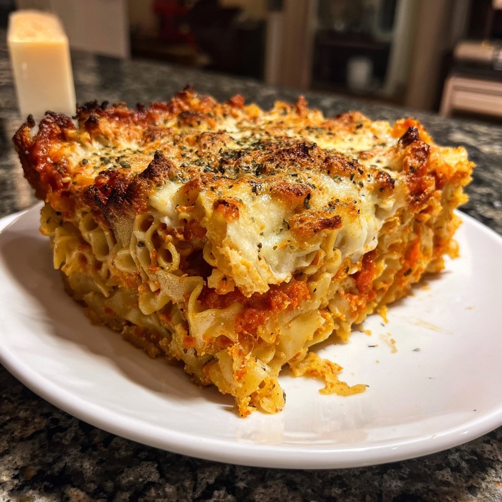 Nudelauflauf mit Tomatensauce