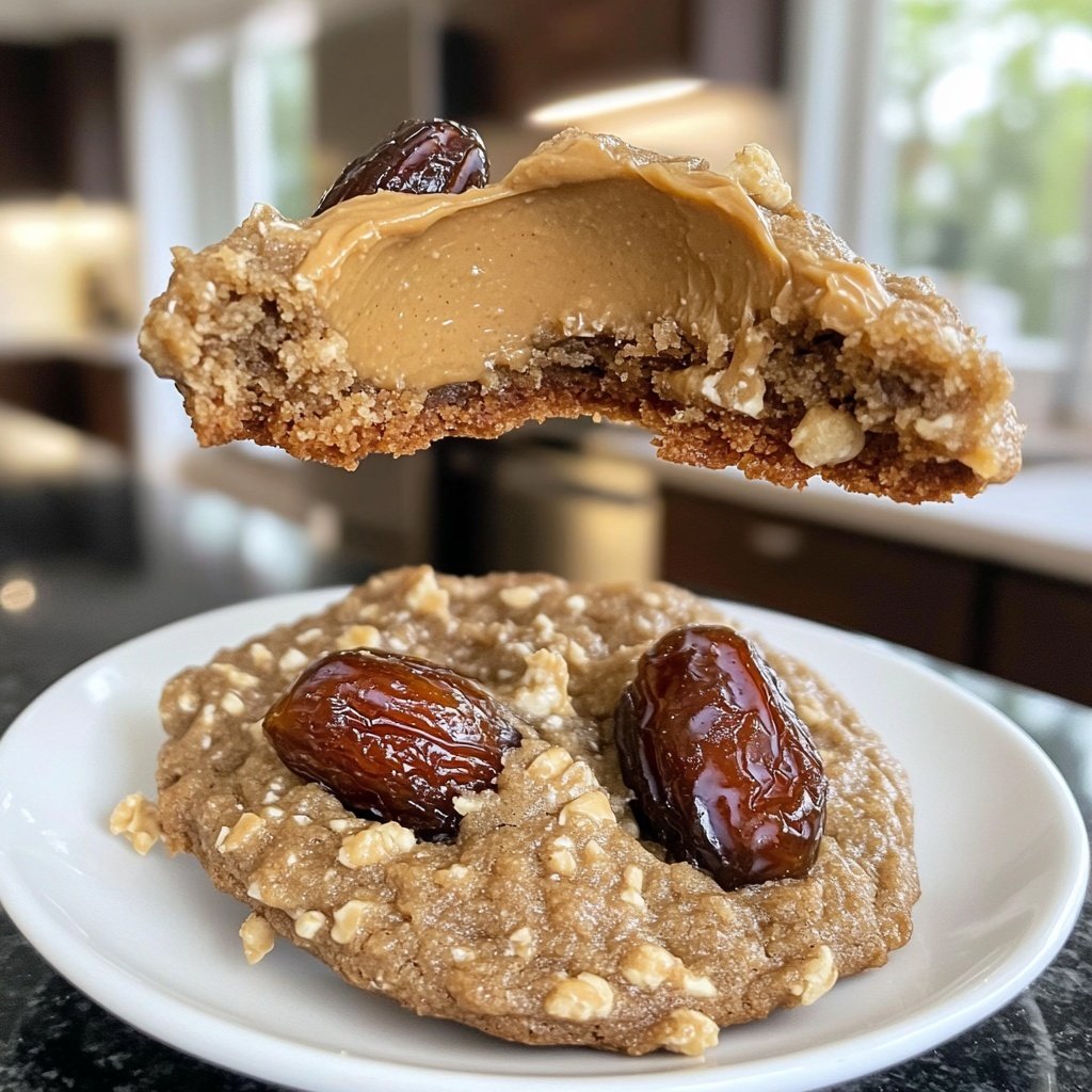 Gesunde Kekse mit Datteln & Erdnussbutter