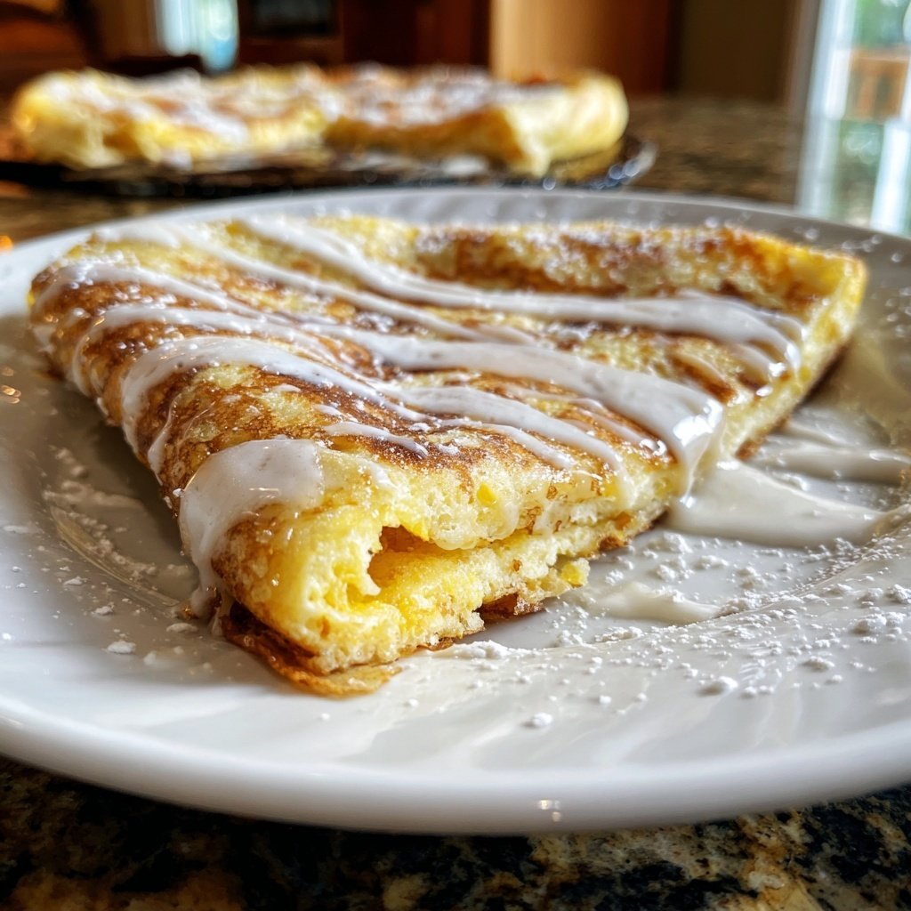 Pfannkuchen mit Vanillesauce