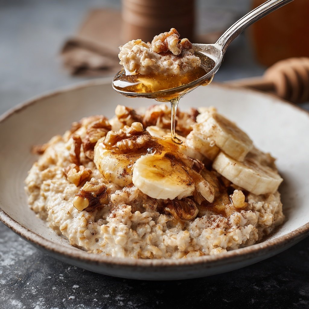 Frühstücksideen mit Haferbrei und Banane