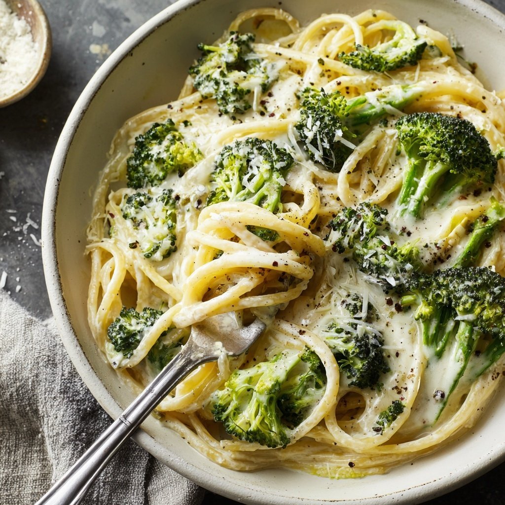 Pasta Mit Brokkoli Und Sahnesauce
